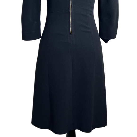 Louis Vuitton Uniform Office Business Sz XS 3/4 Sleeve Casual A-Line Shift Dress - Picture 7 of 15